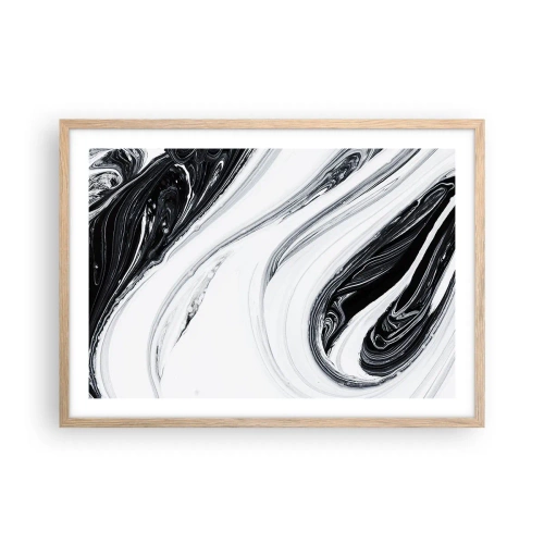 Poszter világos tölgy keretben - Az ellentétek ötvözése - 70x50 cm