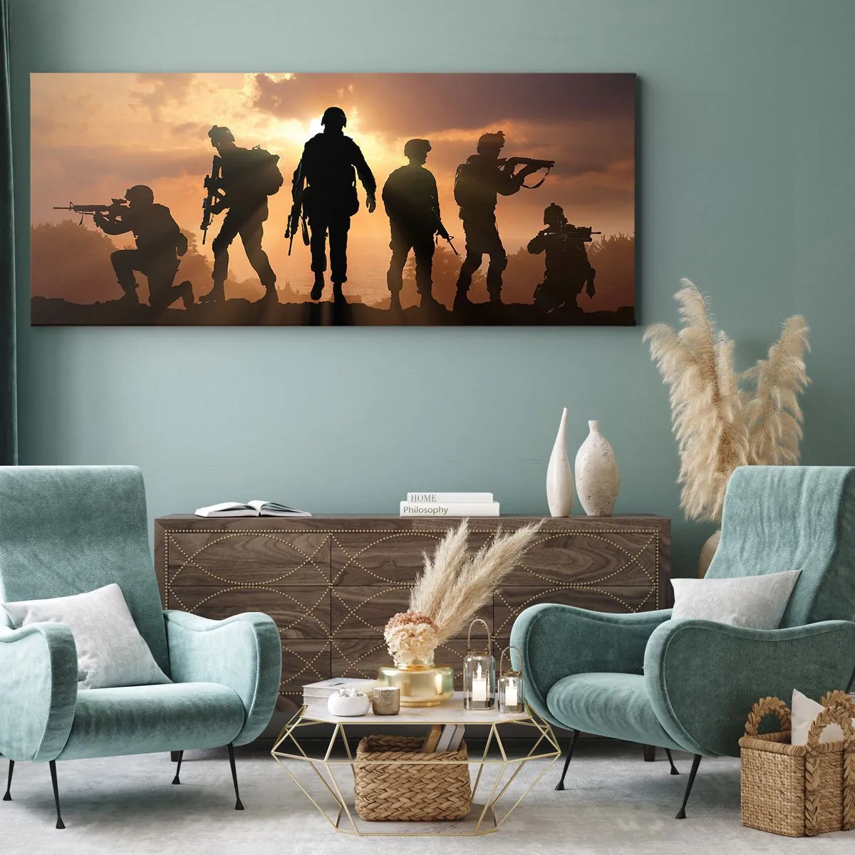 Vászonkép - Brothers in arms - 120x50 cm