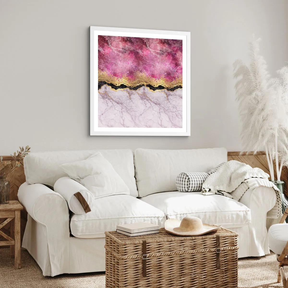 Poszter fekete keretben - A határon - 60x60 cm