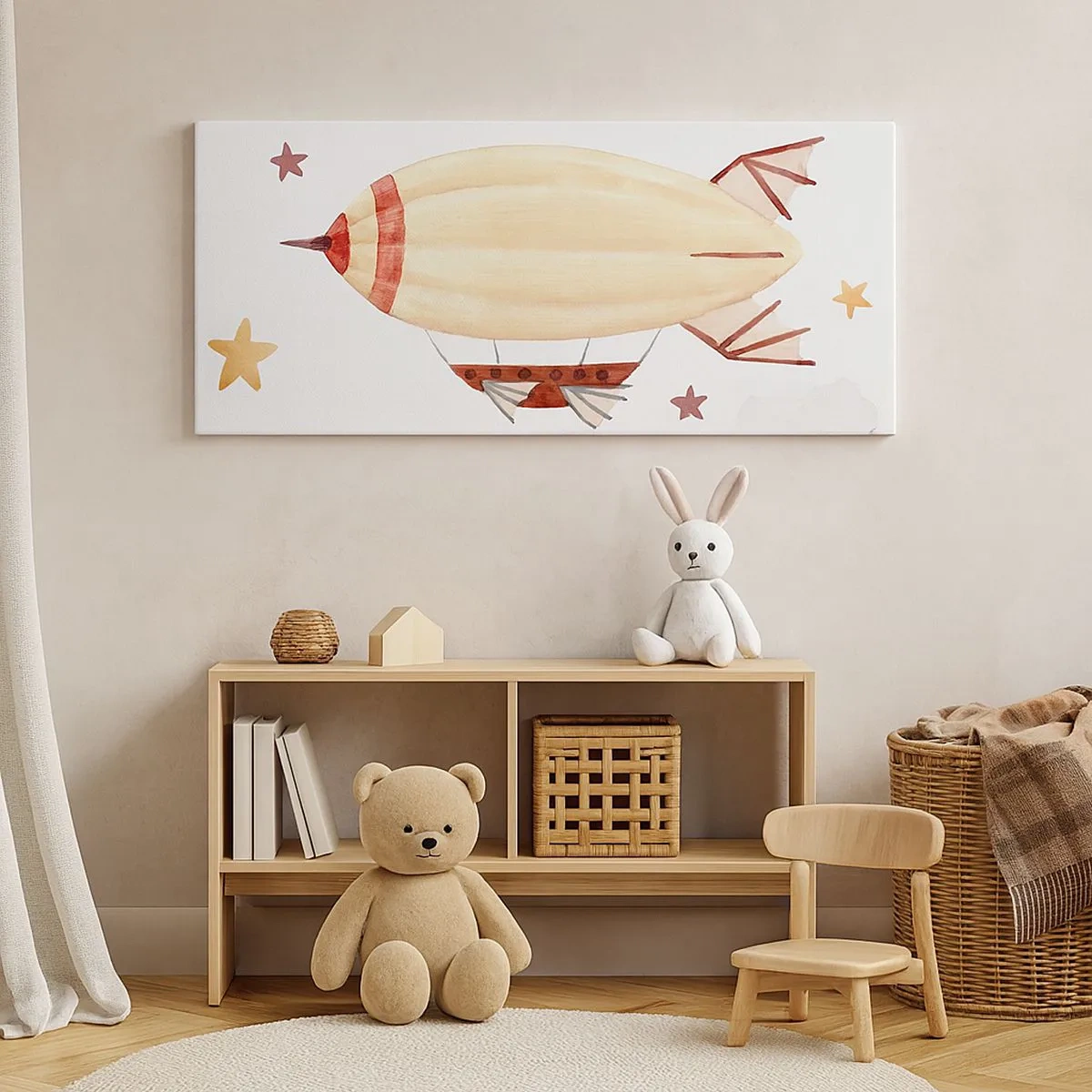 Vászonkép - Léghajó - 100x40 cm