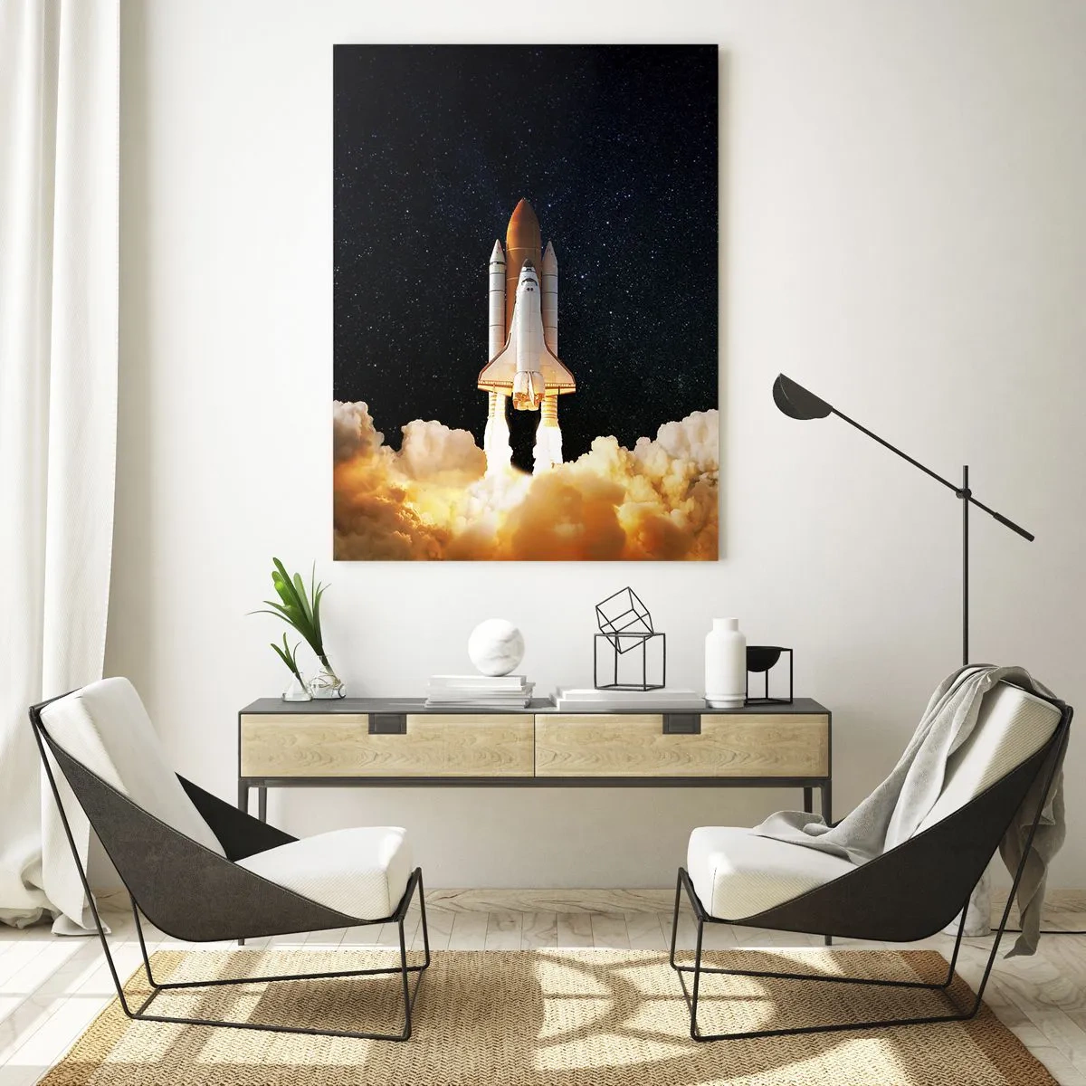 Üveg kép - Ad astra! - 80x120 cm