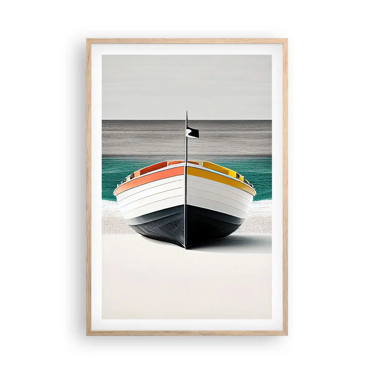 Poszter világos tölgy keretben - A maga helyén - 61x91 cm