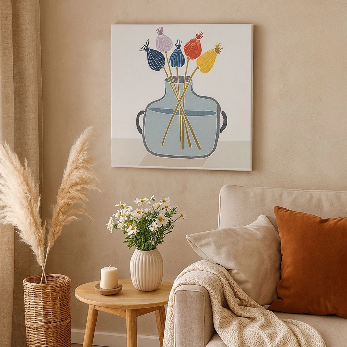 Vászonkép - Mint egy mákszem - 30x30 cm