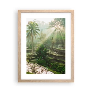 Poszter világos tölgy keretben - Felnőni a napon - 30x40 cm