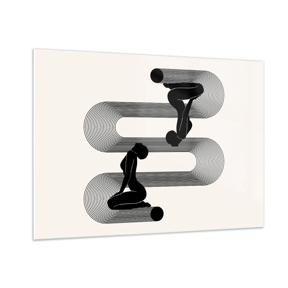 Üveg kép - Érzéki szimmetria - 100x70 cm