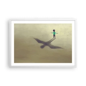 Poszter fekete keretben - A jövő hőse - 70x50 cm