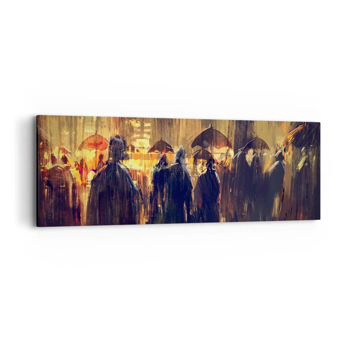 Vászonkép - Az eső imádói - 90x30 cm