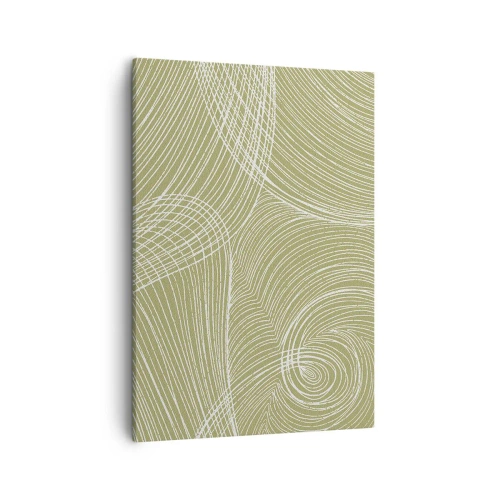 Vászonkép - Bonyolult absztrakció fehérben - 50x70 cm