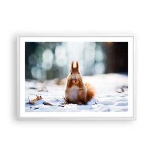 Poszter fekete keretben - Mit nézel? - 70x50 cm