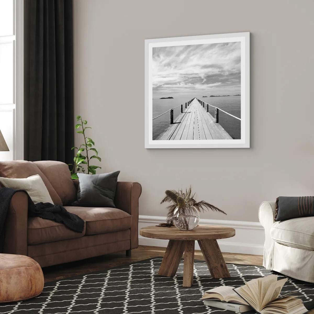 Poszter fekete keretben - Talán egy kirándulás... - 30x30 cm