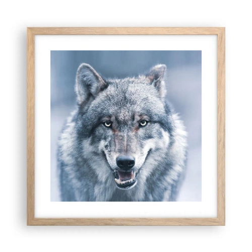 Poszter világos tölgy keretben - Vállalod a kihívást? - 40x40 cm