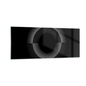 Üveg kép - Fekete Nap - 100x40 cm