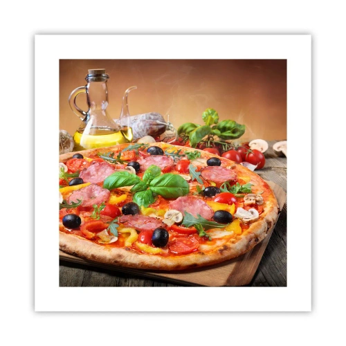 Poszter - Igazi olasz ízzel - 40x40 cm