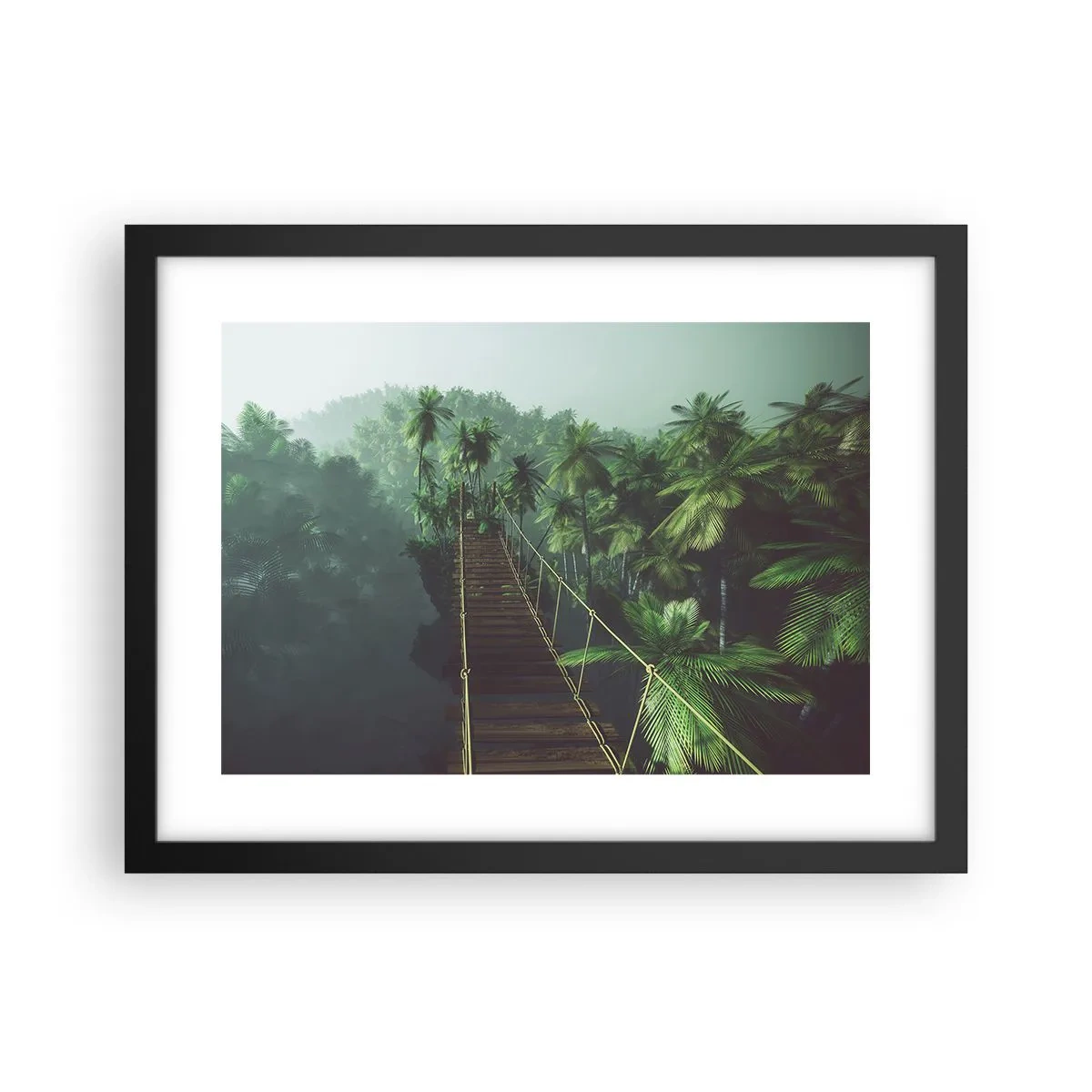 Poszter fehér keretben - A zöldellő hullámok felett - 40x30 cm