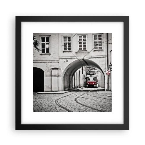 Poszter fehér keretben - A város labirintusán keresztül - 30x30 cm