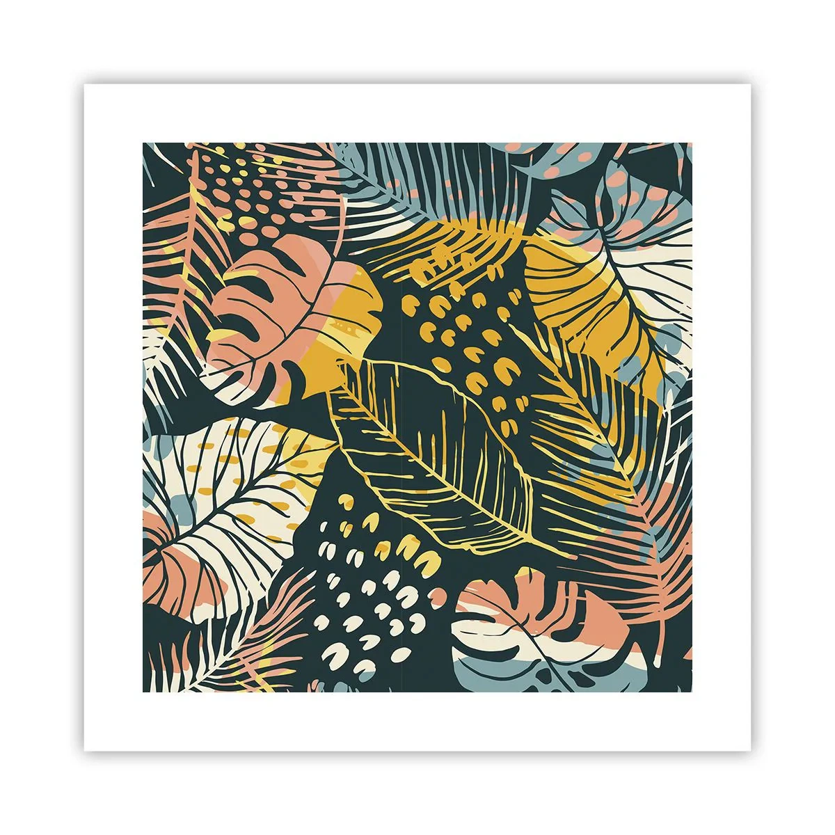 Poszter - Leveles fantázia - 40x40 cm
