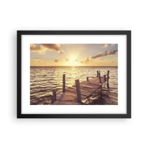 Poszter fehér keretben - A szelídség aranyföldje - 40x30 cm