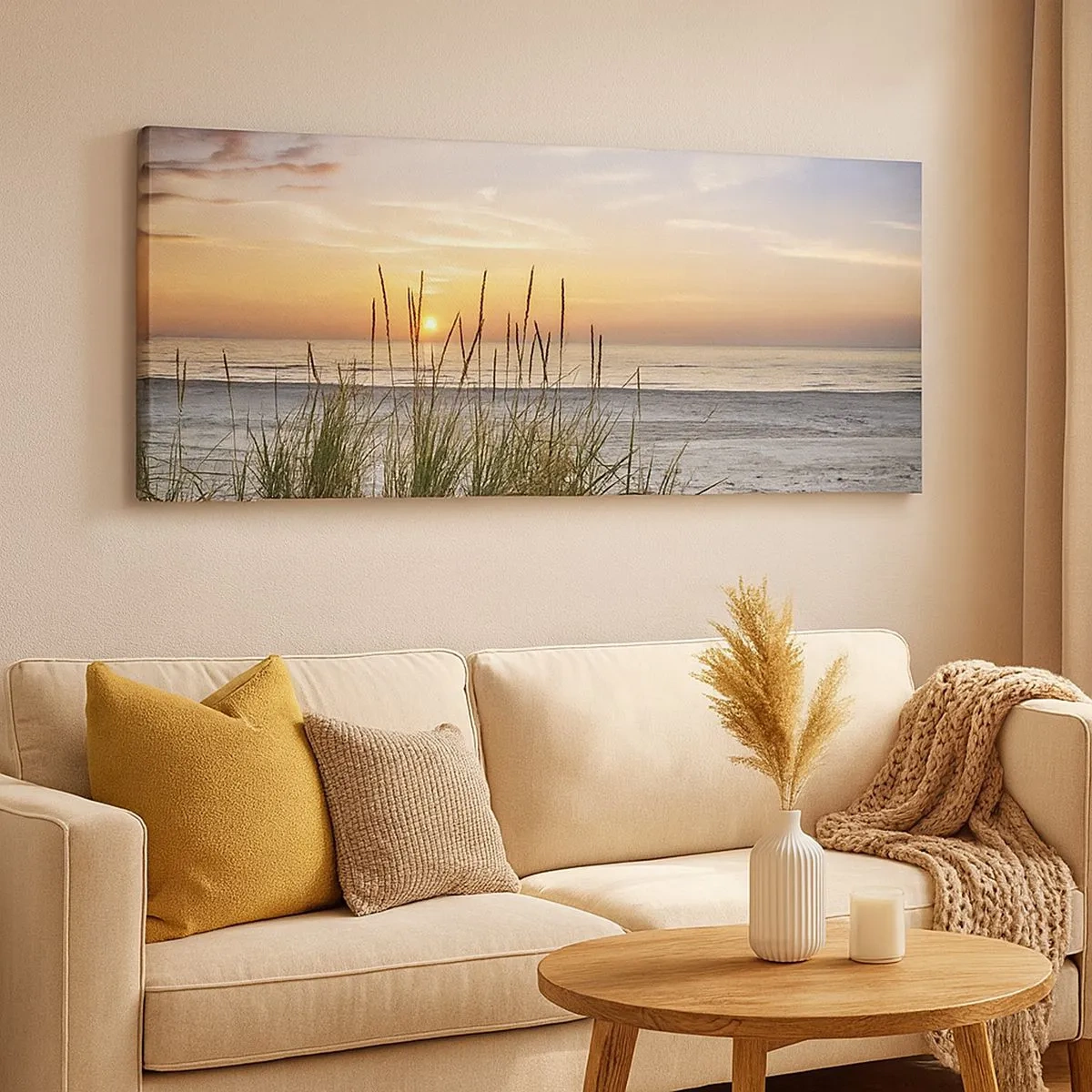 Vászonkép - Nézz, gondolkozz, érezz - 100x40 cm