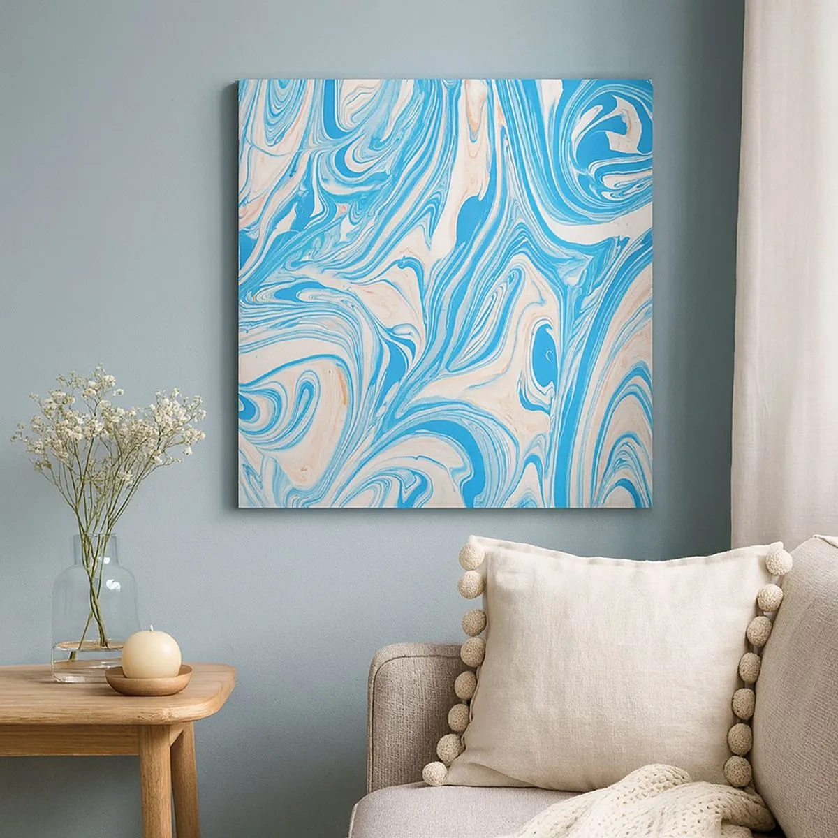 Vászonkép - Mocsár türkizben - 30x30 cm