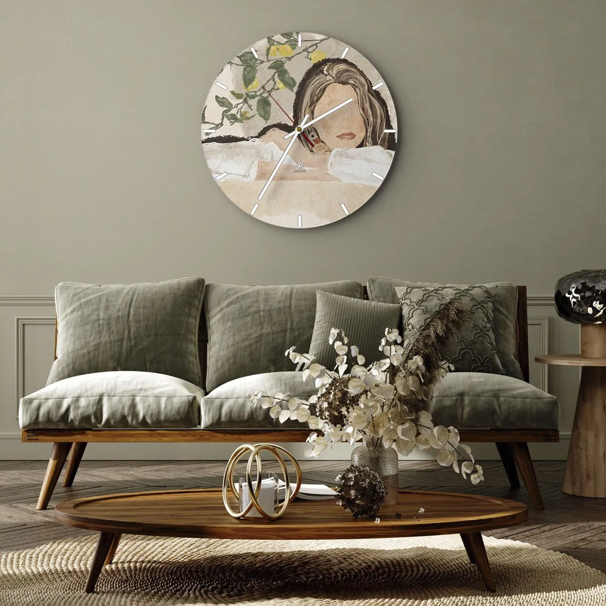 Falióra, Óra - Déli szépség - 30x30 cm