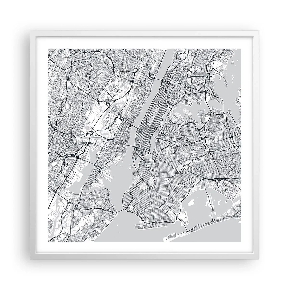 Poszter fekete keretben - Metropolisz anatómiája - 60x60 cm