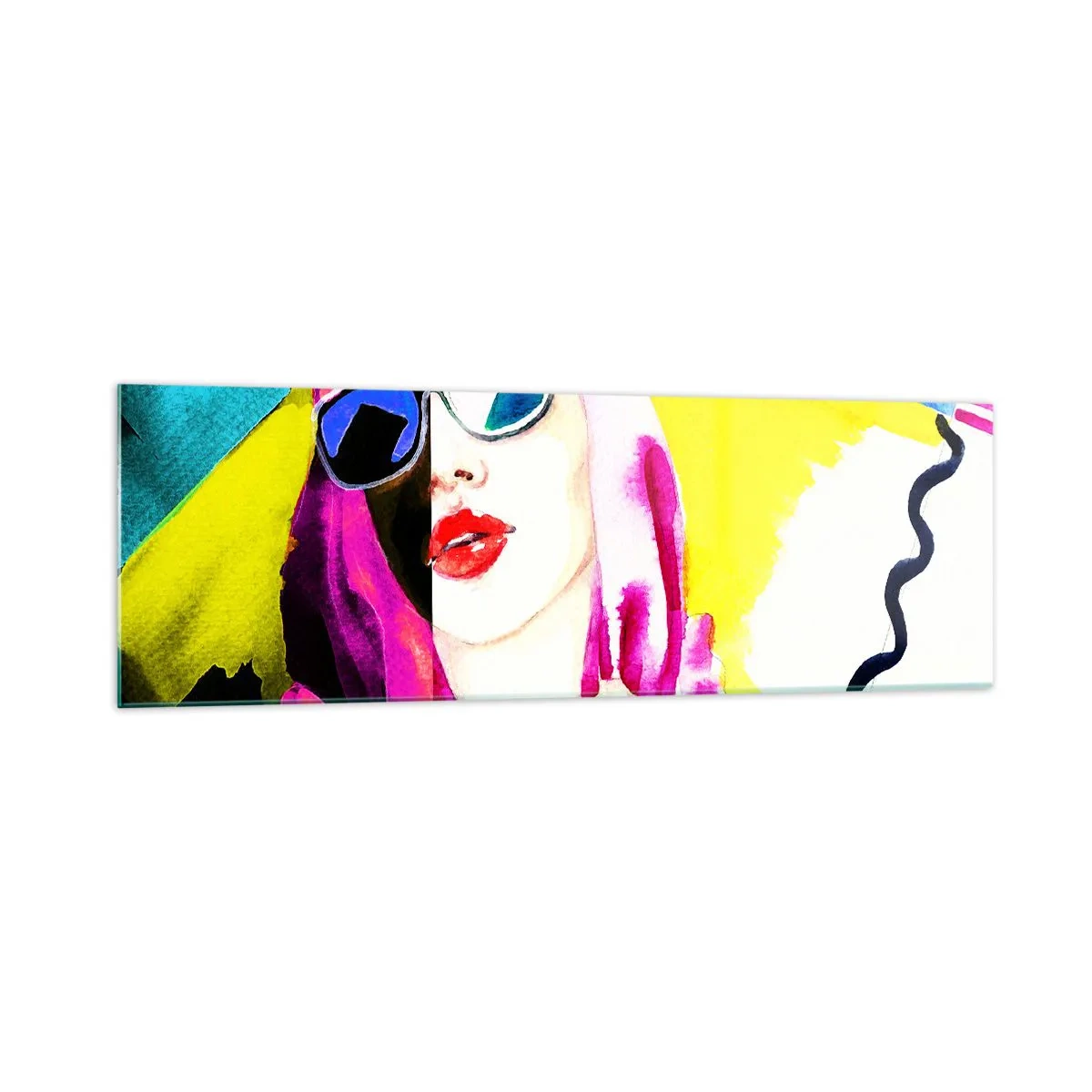Üveg kép - Nem vagyok fehér és nem vagyok fekete - 160x50 cm
