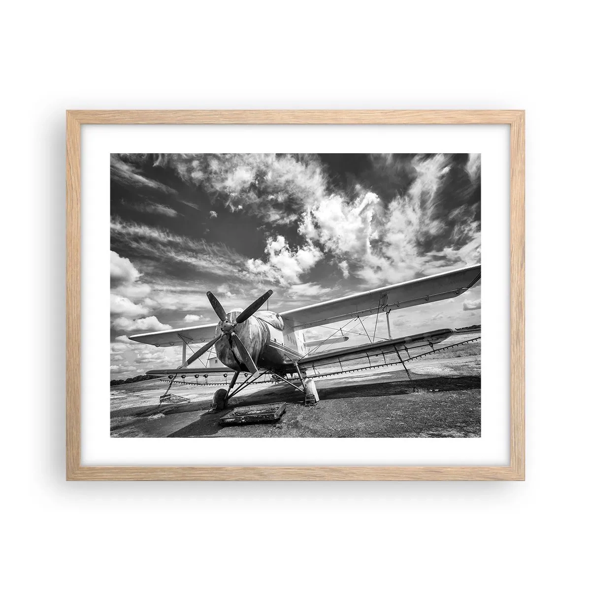 Poszter világos tölgy keretben - Alig várom! - 50x40 cm