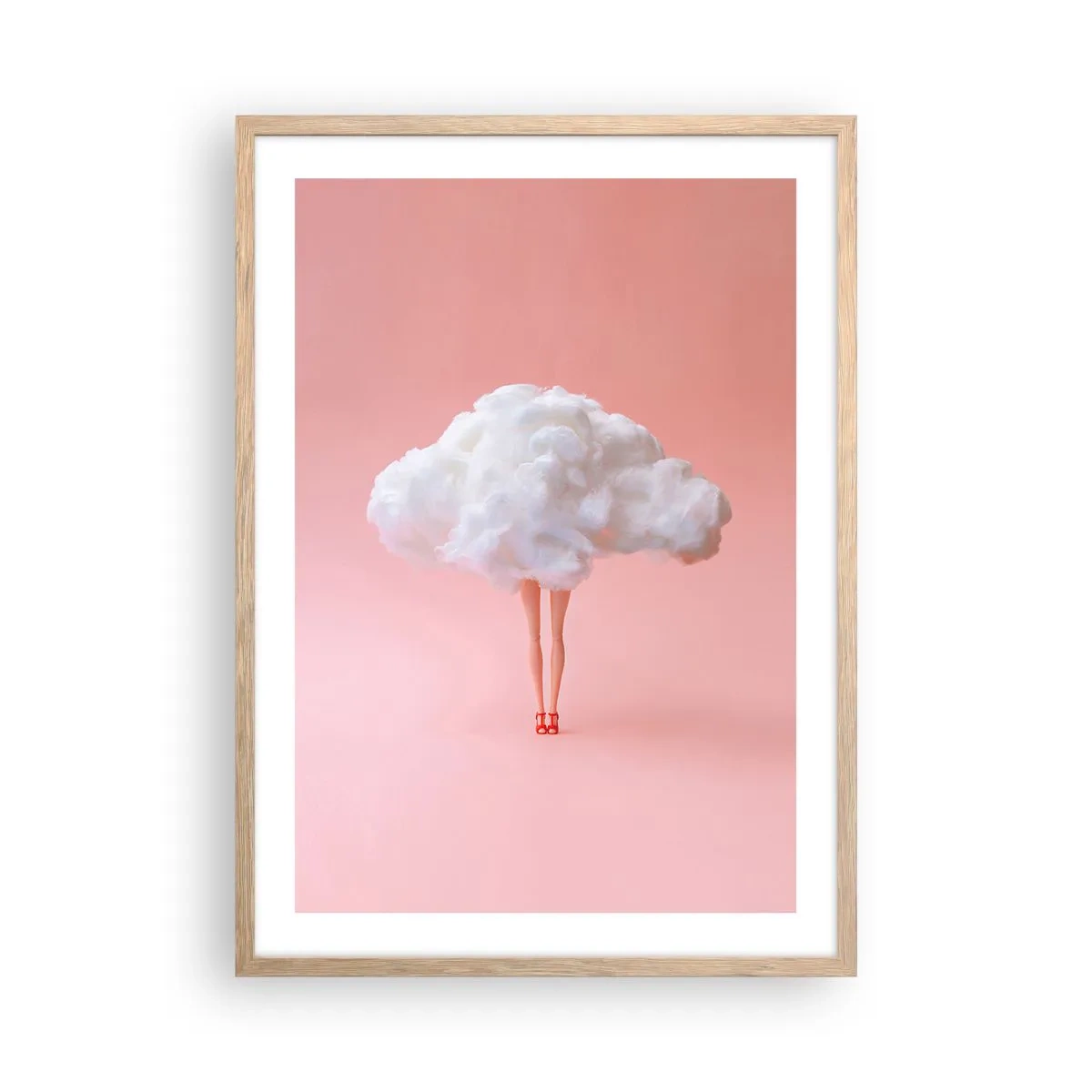 Poszter világos tölgy keretben - Édes ígéret - 50x70 cm