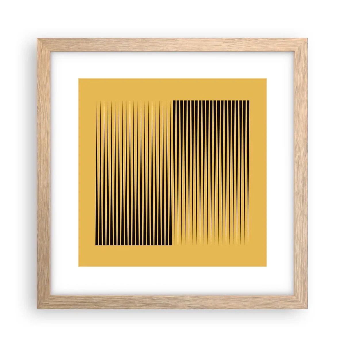 Poszter világos tölgy keretben - Az ellentétek négyzete - 30x30 cm