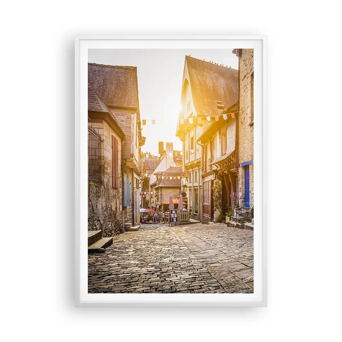 Poszter fekete keretben - A város fehér szelleme - 70x100 cm