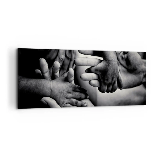 Vászonkép - Embernek lenni - 100x40 cm