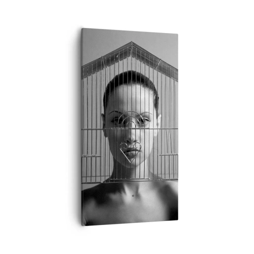 Vászonkép - Kissé szürreális portré - 55x100 cm