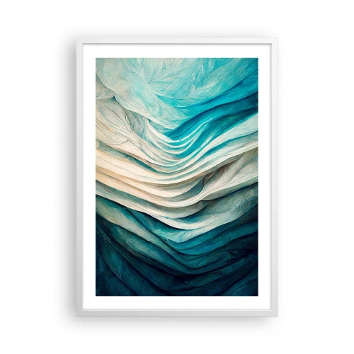 Poszter fekete keretben - Kék telhetetlenség - 50x70 cm