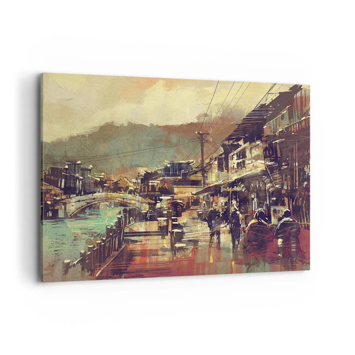 Vászonkép - Az élet, mint a szürke gazdagság - 100x70 cm