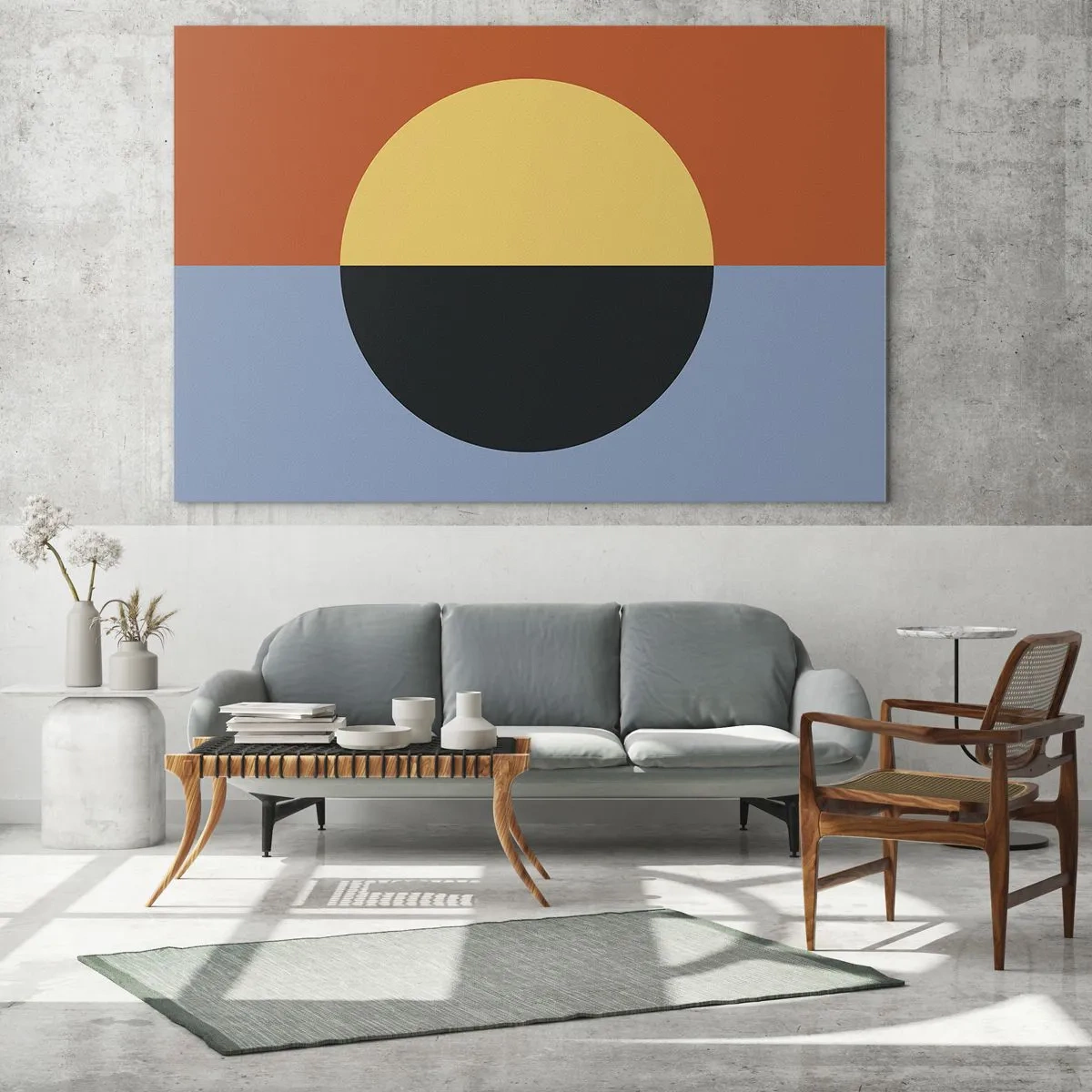 Üveg kép - A meleg és a hideg kompozíciója - 100x70 cm