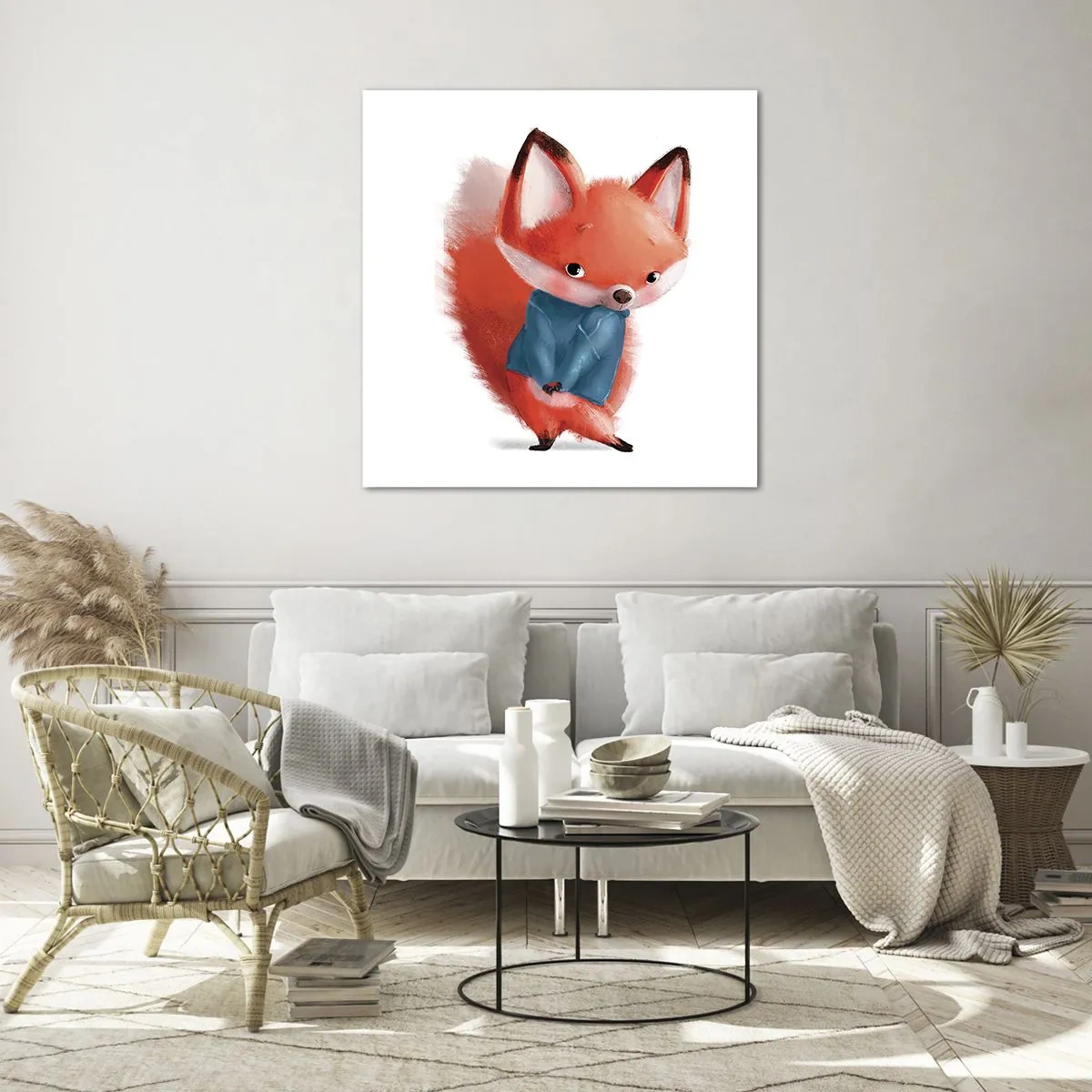 Üveg kép - Jó áll rajtam? - 70x70 cm