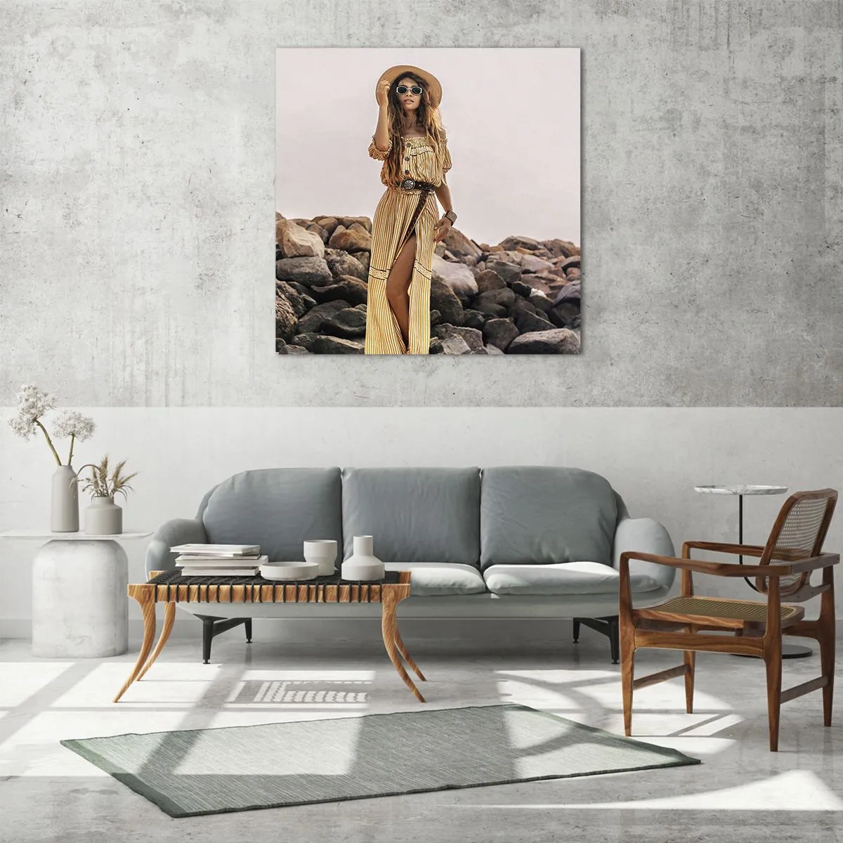 Üveg kép - A kövek varázsa - 70x70 cm