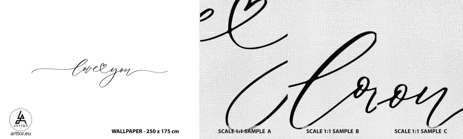 Fotótapéta Minta Premium Canvas - Fekete fehéren - Tipográfia, Megerősítés, Alapelv - 100x30 cm