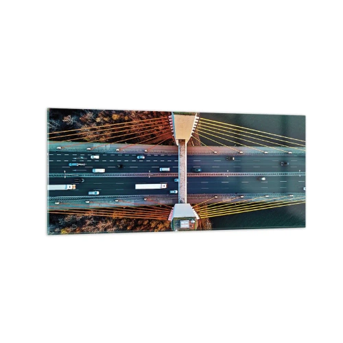 Üveg kép - TÚL a vizeken, túl az erdőkön - 120x50 cm