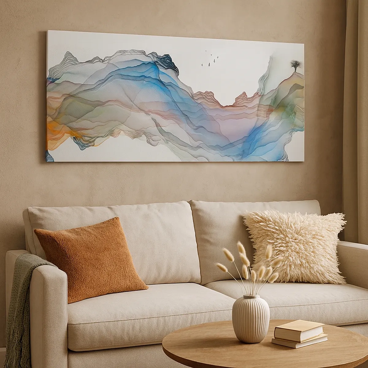 Vászonkép - A kristály hegyek felé - 30x30 cm