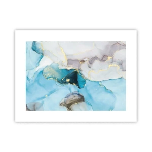 Poszter - Tanulmány a szürke és a türkiz találkozásáról - 40x30 cm