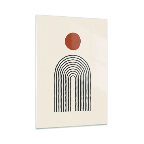 Üveg kép - Formák és színek vonzalma - 50x70 cm