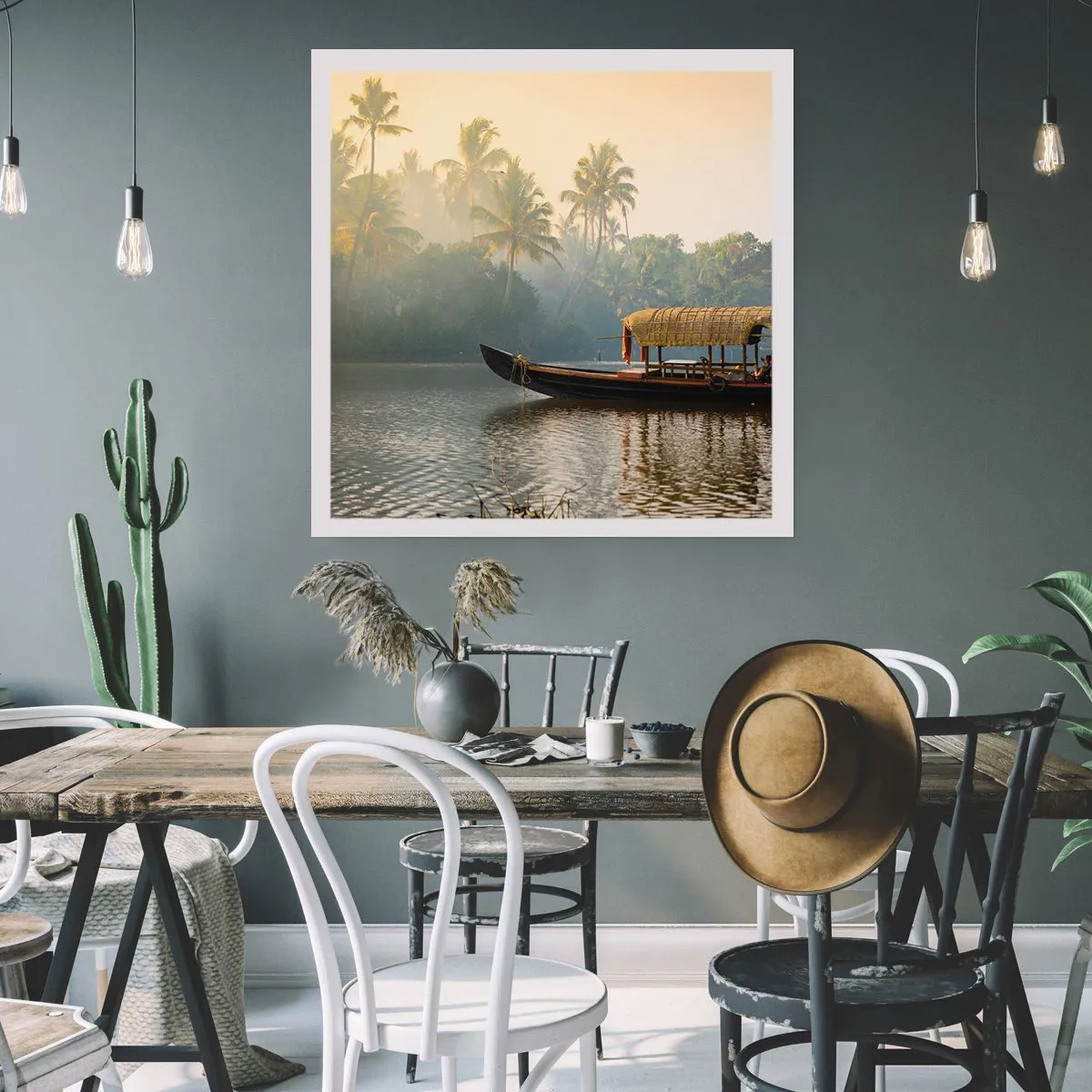 Poszter - Ház a folyón - 30x30 cm