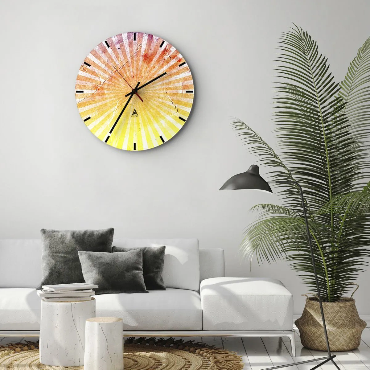 Falióra, Óra - Napkelte és napnyugta - 40x40 cm