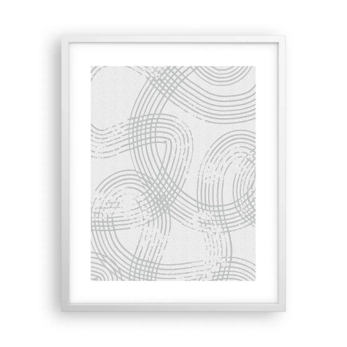Poszter fekete keretben - Nincs egyenes út - 40x50 cm