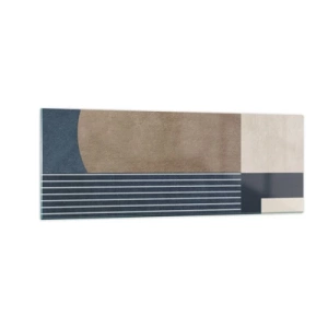 Üveg kép - Az egyszerűség és a kerekség kompozíciója - 140x50 cm