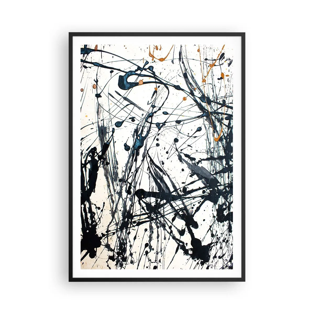 Poszter fehér keretben - Expresszionista absztrakció - 70x100 cm