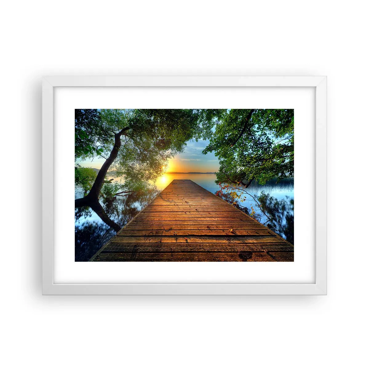 Poszter fekete keretben - Ne siess, ülj le - 40x30 cm