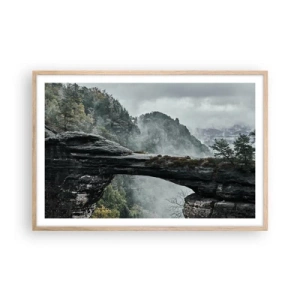 Poszter világos tölgy keretben - A kaland hamarosan kezdődik - 91x61 cm