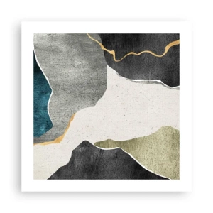 Poszter - Mozaik kompozíció aranyszállal - 50x50 cm